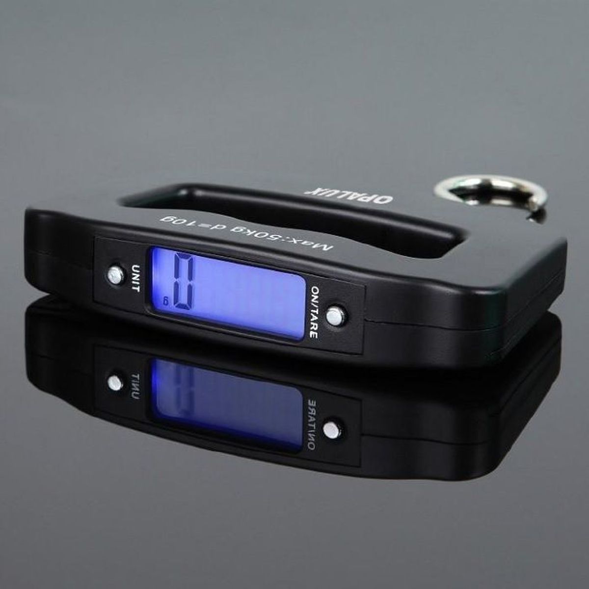 OPALUX - BALANZA DE GANCHO 50KG 2 PILAS AAA  - OPALUX