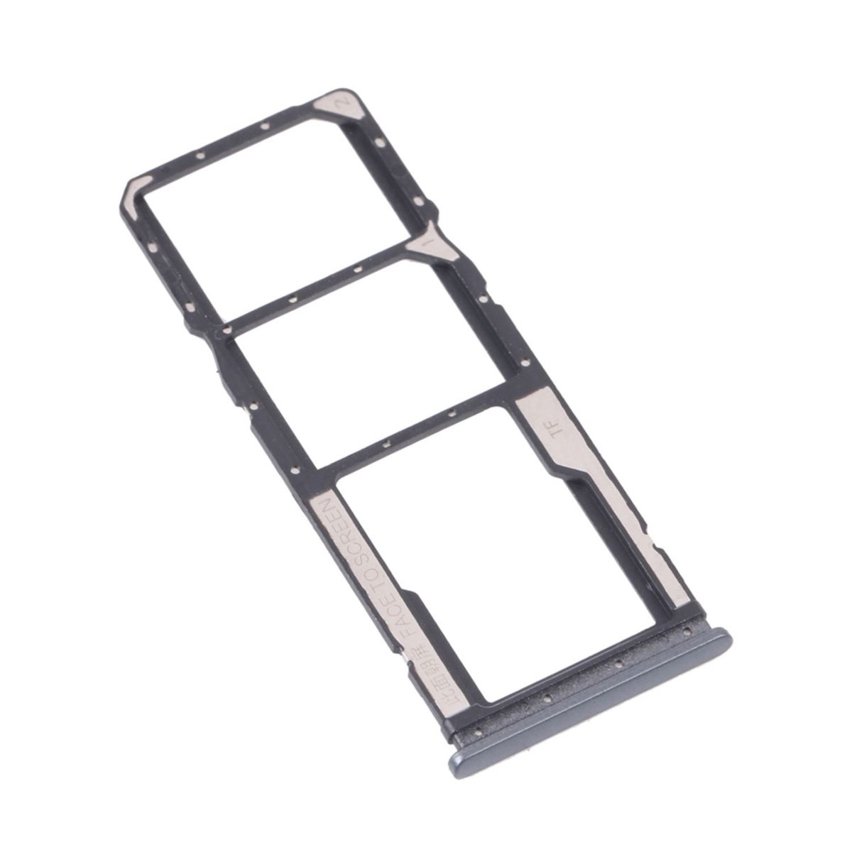 GENERICO - Repuesto Bandeja SIM Micro SD XIAOMI REDMI 10 - NEGRO GRIS.