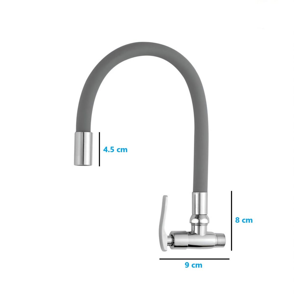 C&A - Llave de Lavadero para Pared Flexible Gris