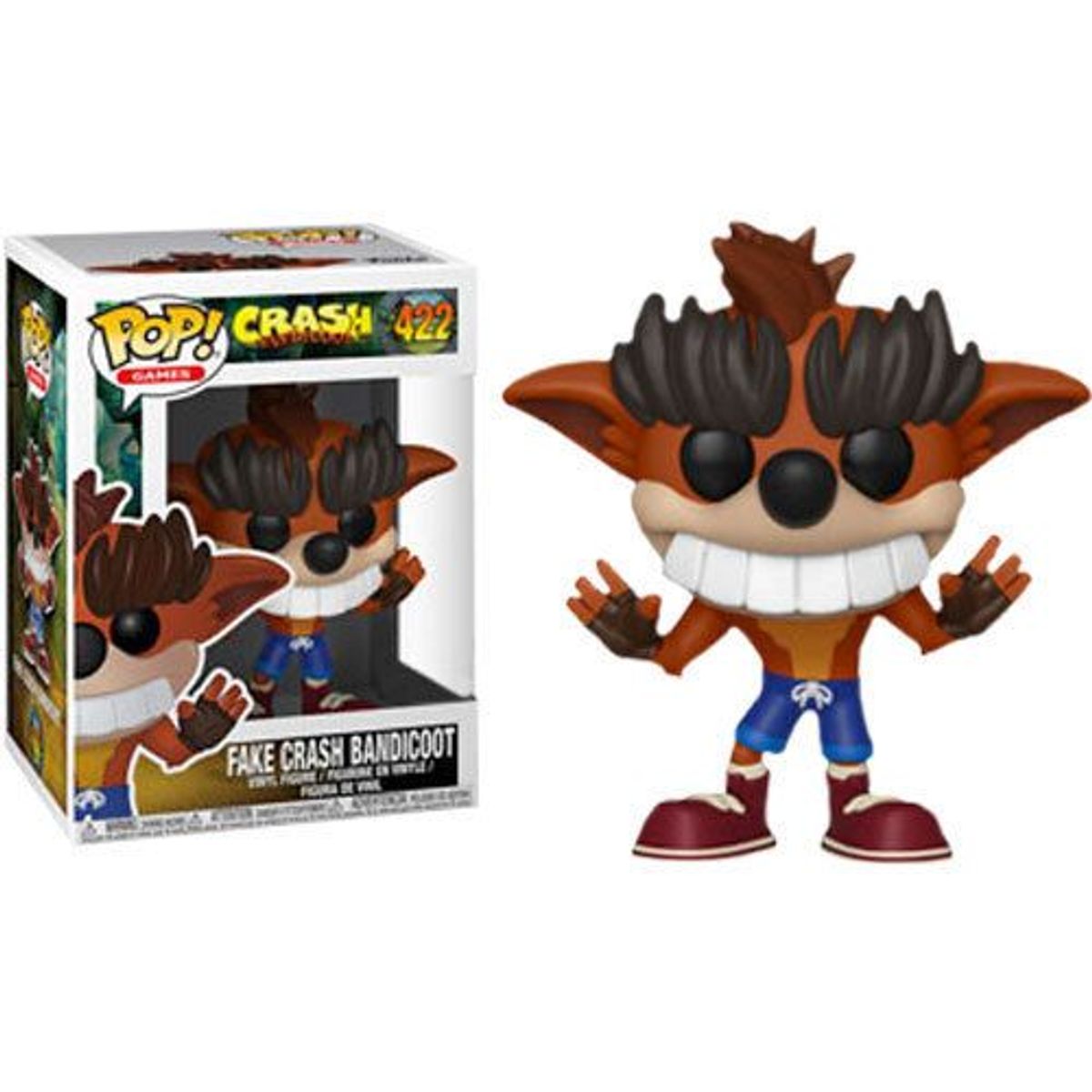 FUNKO - Funko Pop! Games: Crash Bandicoot - Fake Crash 422 (Vaulted)