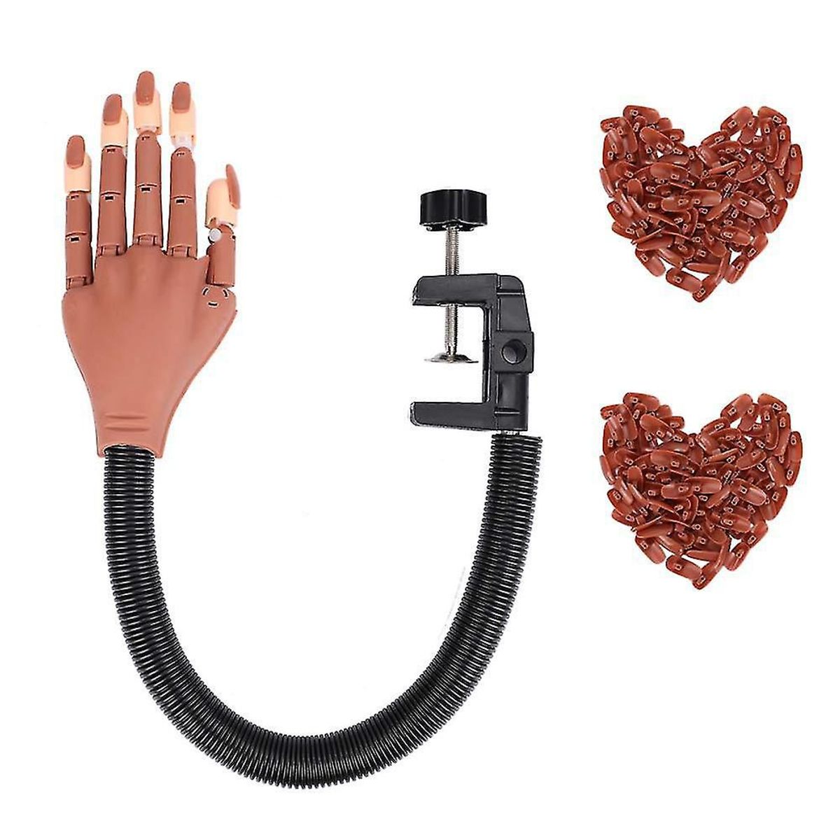 GENERICO - Manos de Práctica Uñas Acrílicas Manos Maniquí Entrenamiento