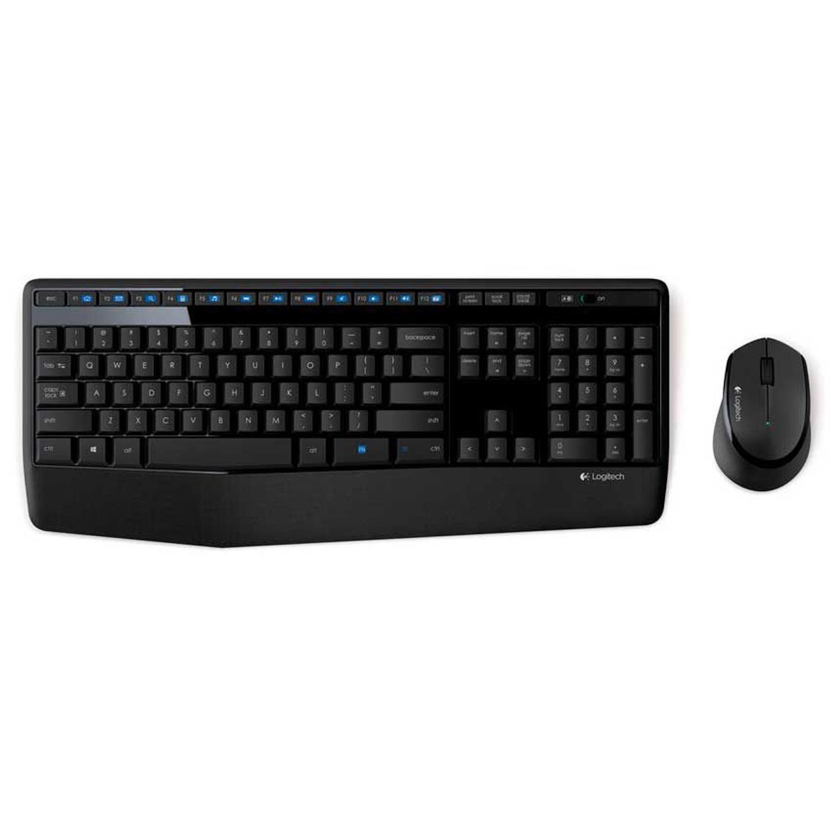 LOGITECH - Teclado y Mouse Kit Logitech MK345 inalámbrico USB Español - Negro