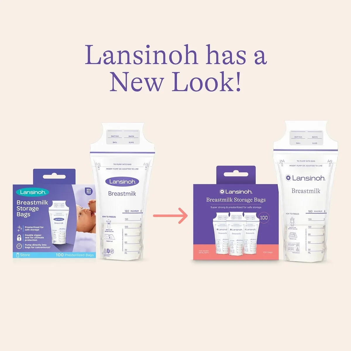 LANSINOH - Bolsa Leche Materna Lansinoh 100 Unidades