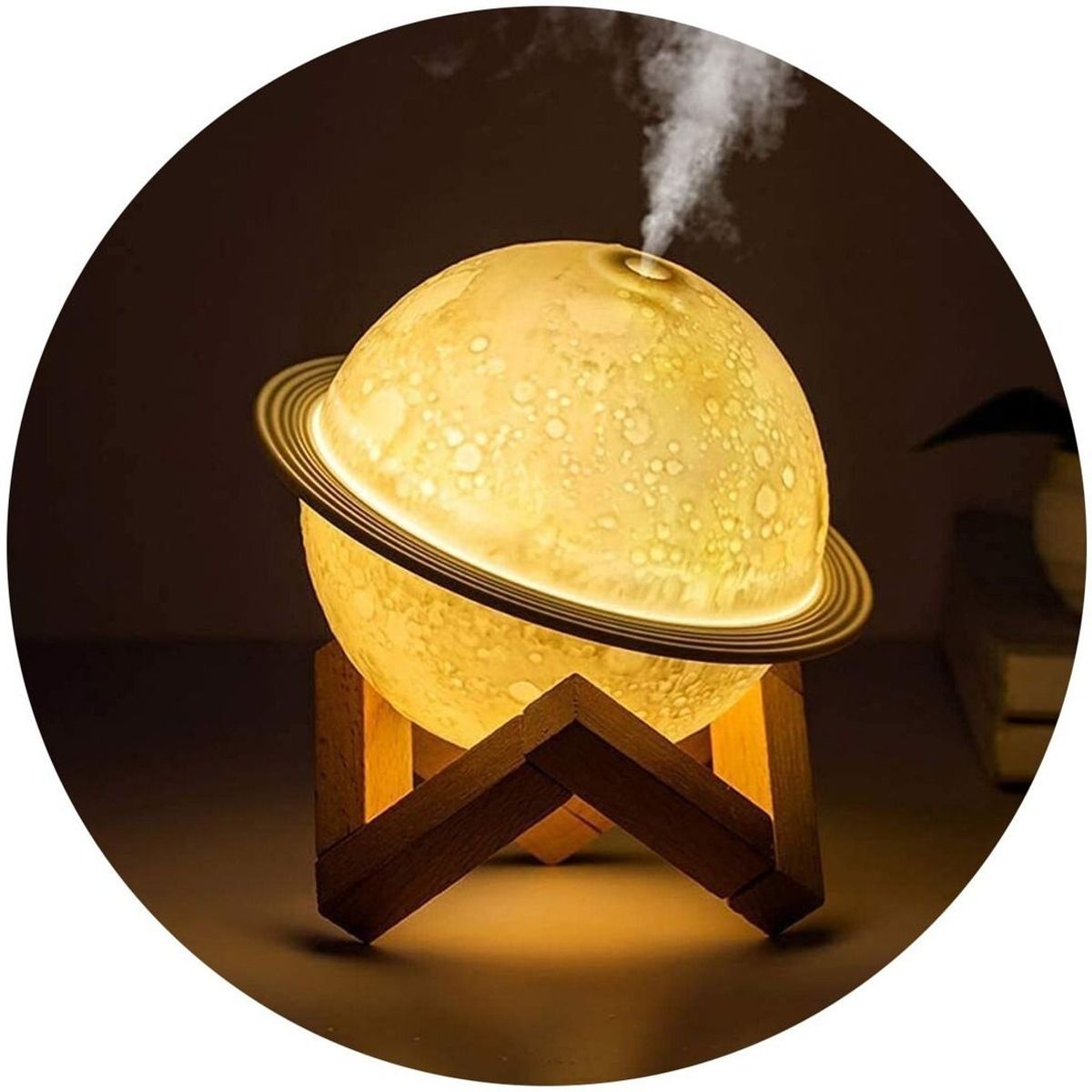 GENERICO - Humidificador de Aire Aromaterapia Fragancias Planeta con Luz LED