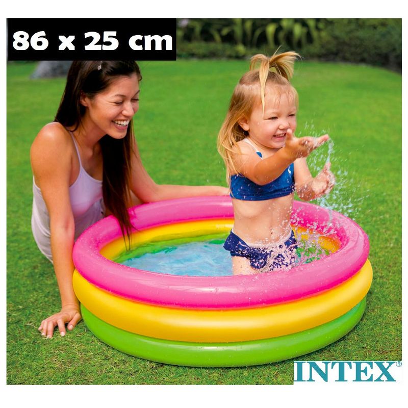 GENERICO - Piscina Arcoiris  86 x 25 cm Para Niños