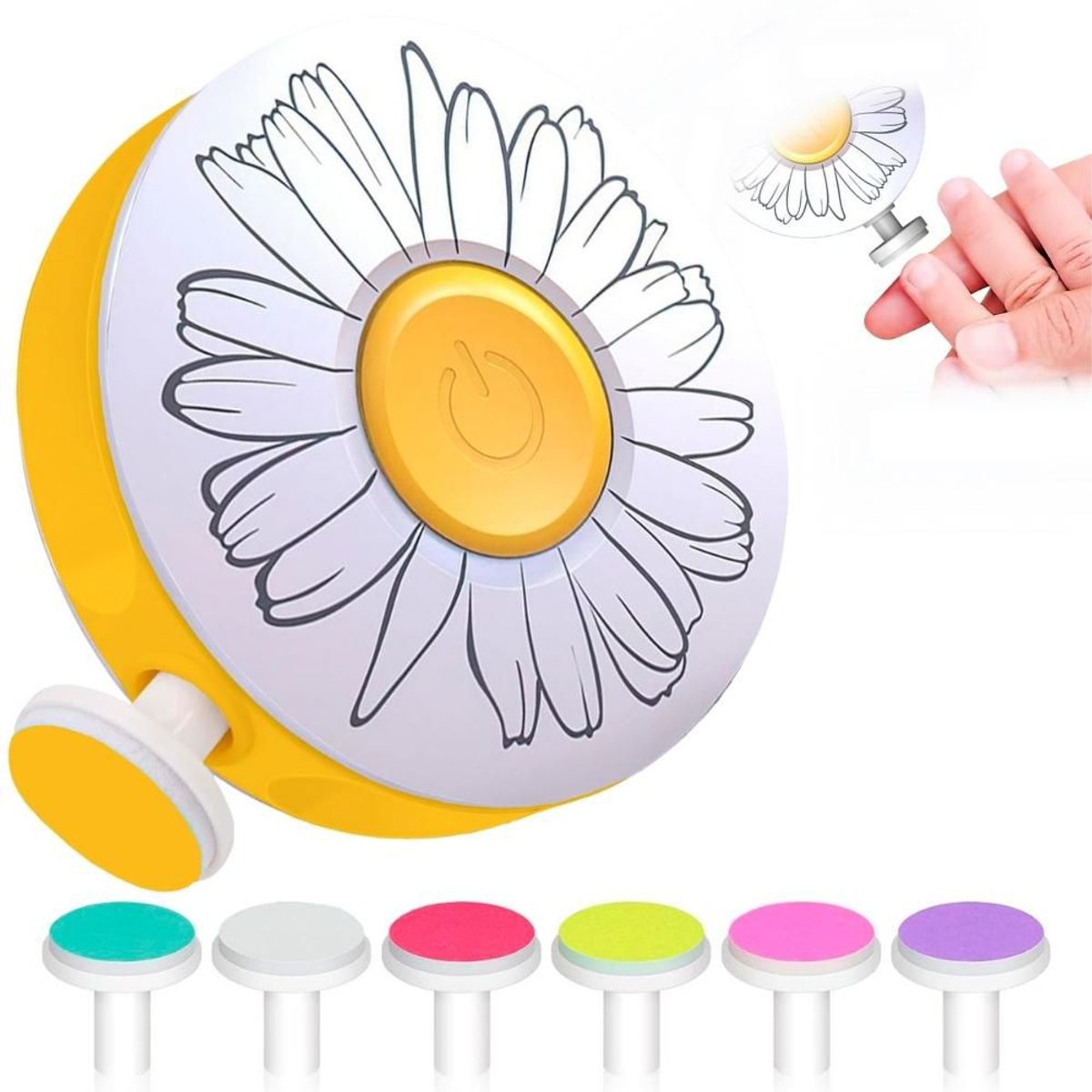 MINARI - Lima de Uñas Bebés Cortauñas Pulidor 6en1 a Pilas AM P30