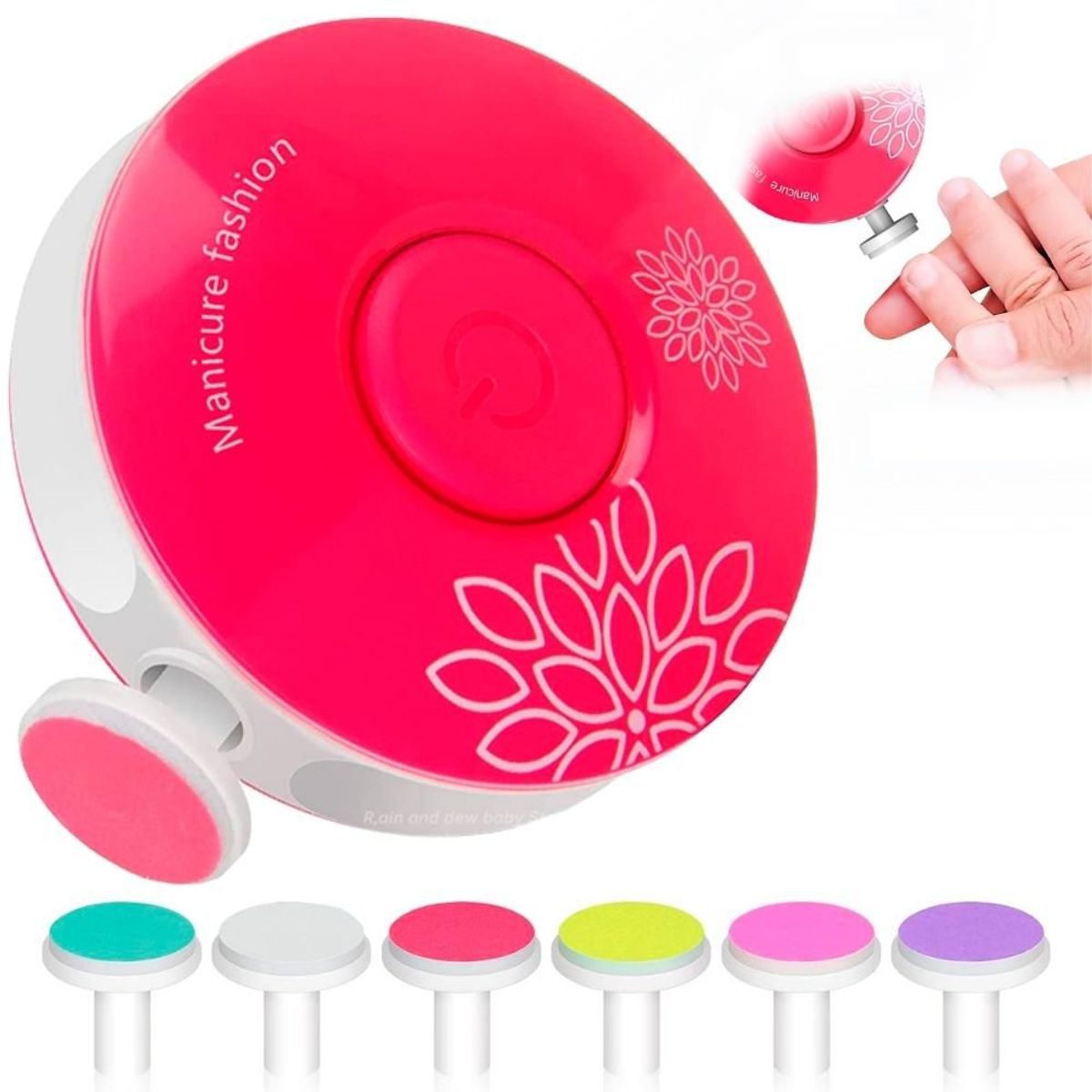 MINARI - Lima de Uñas Bebés Cortauñas Pulidor 6en1 a Pilas FC P30