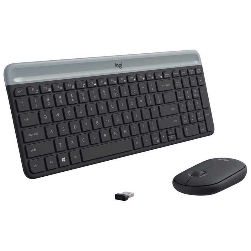 LOGITECH - Teclado y Mouse Kit Logitech MK470 inalámbrico Teclas Slim - Grafito