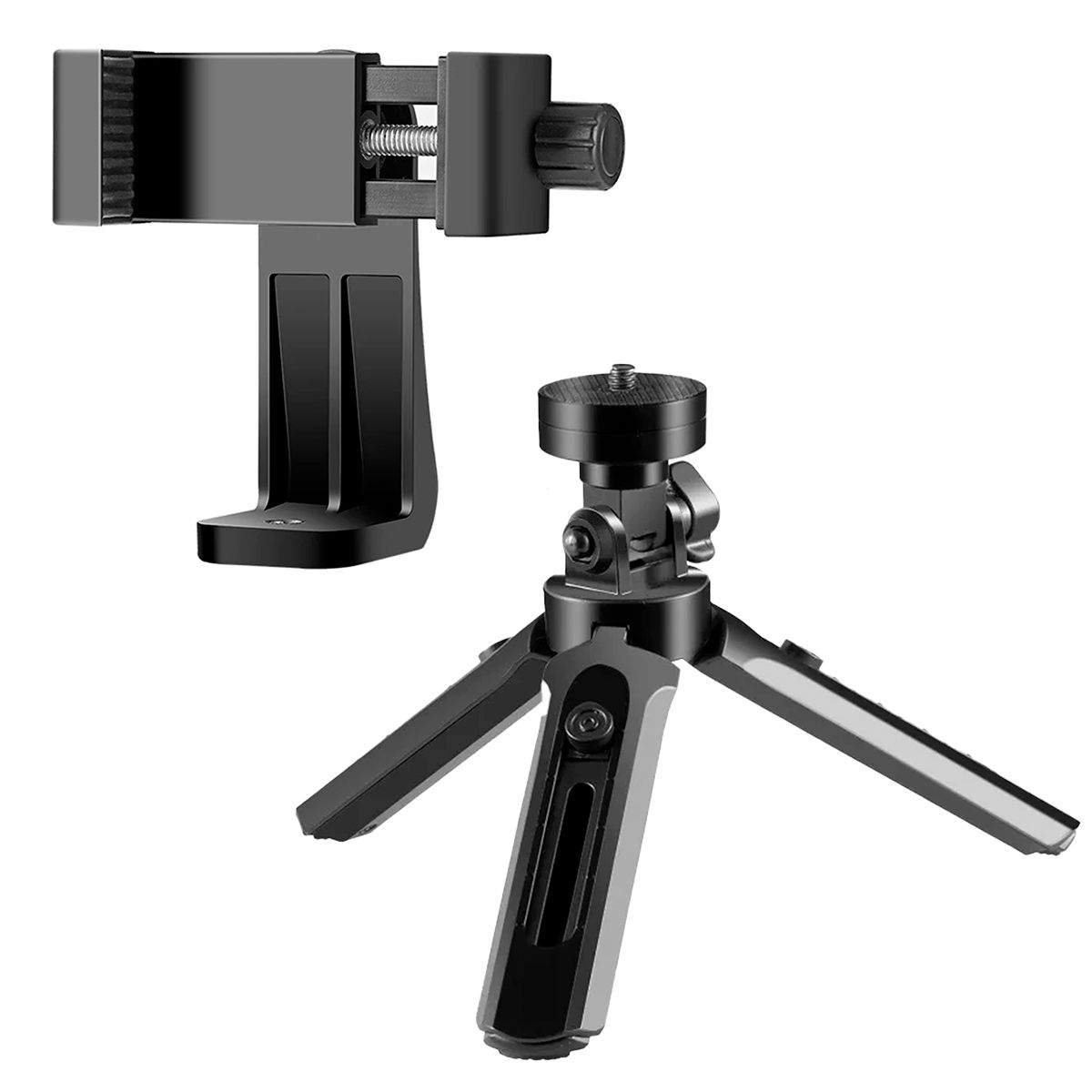 GENERICO - Adaptador Universal de Celular a Trípode 360° Multifuncional