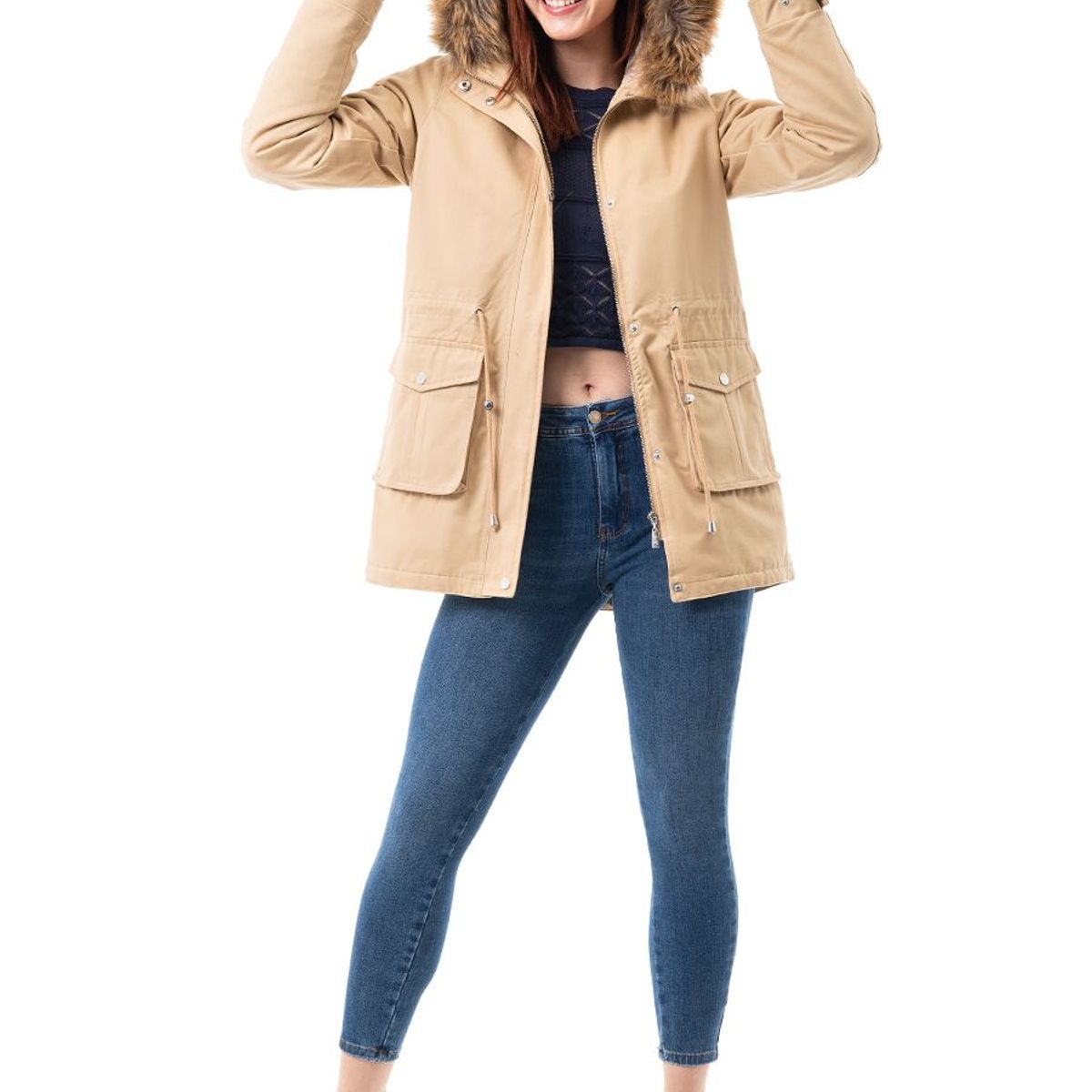 SQUEEZE - Casaca Drill Mujer Ailann