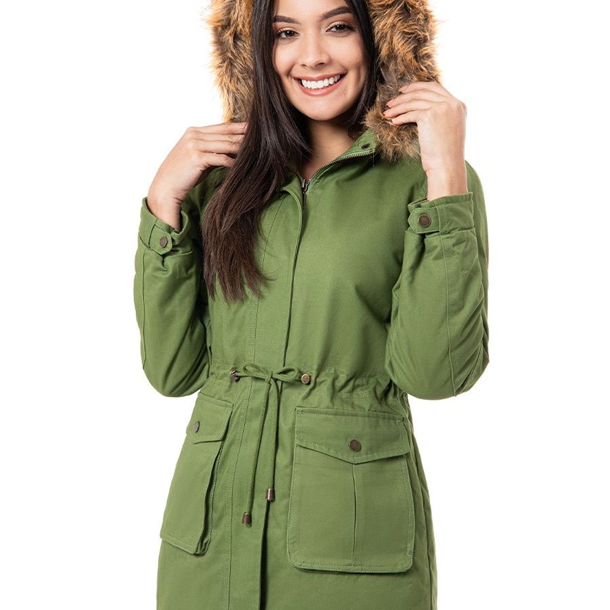 SQUEEZE - Casaca Drill Mujer Ailann