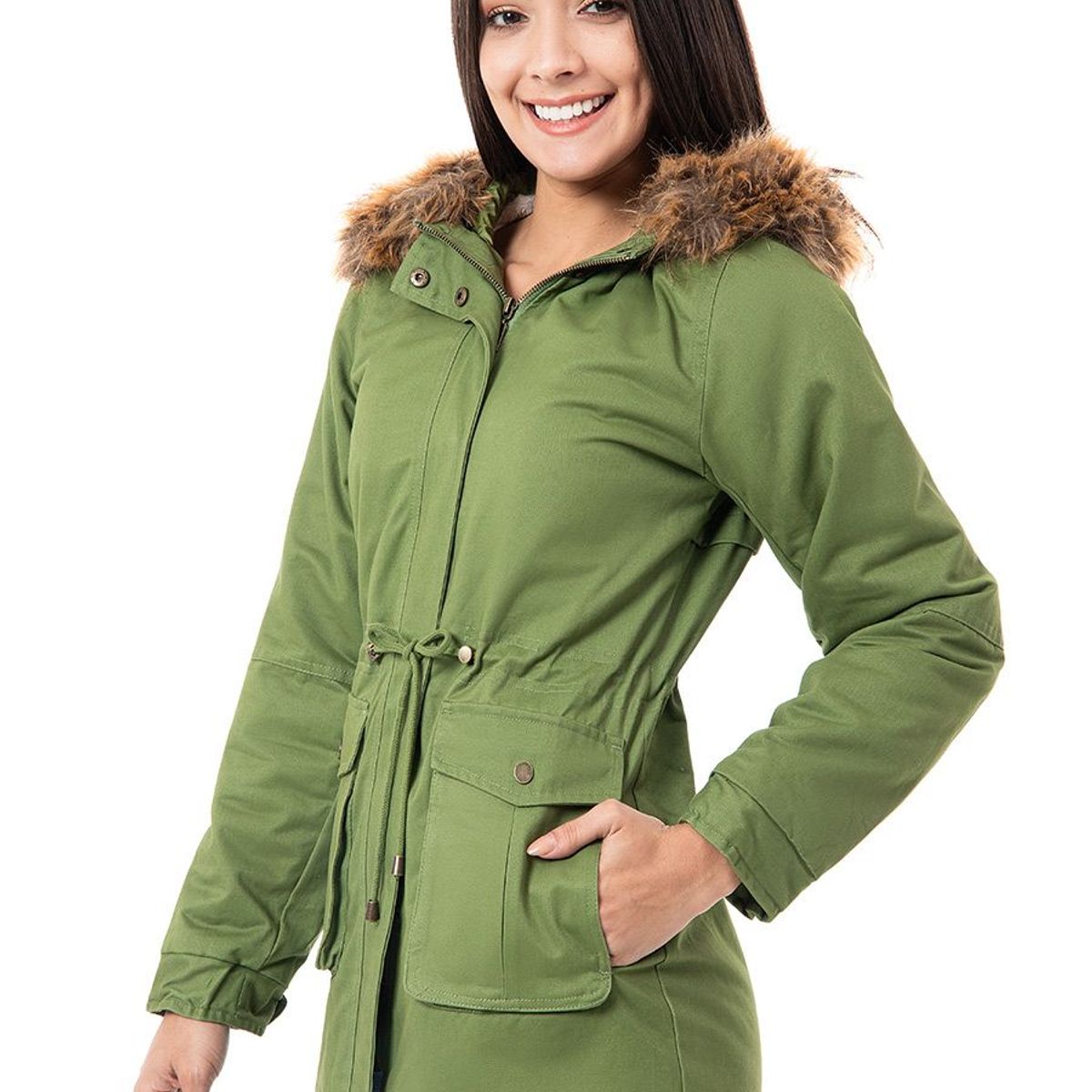 SQUEEZE - Casaca Drill Mujer Ailann