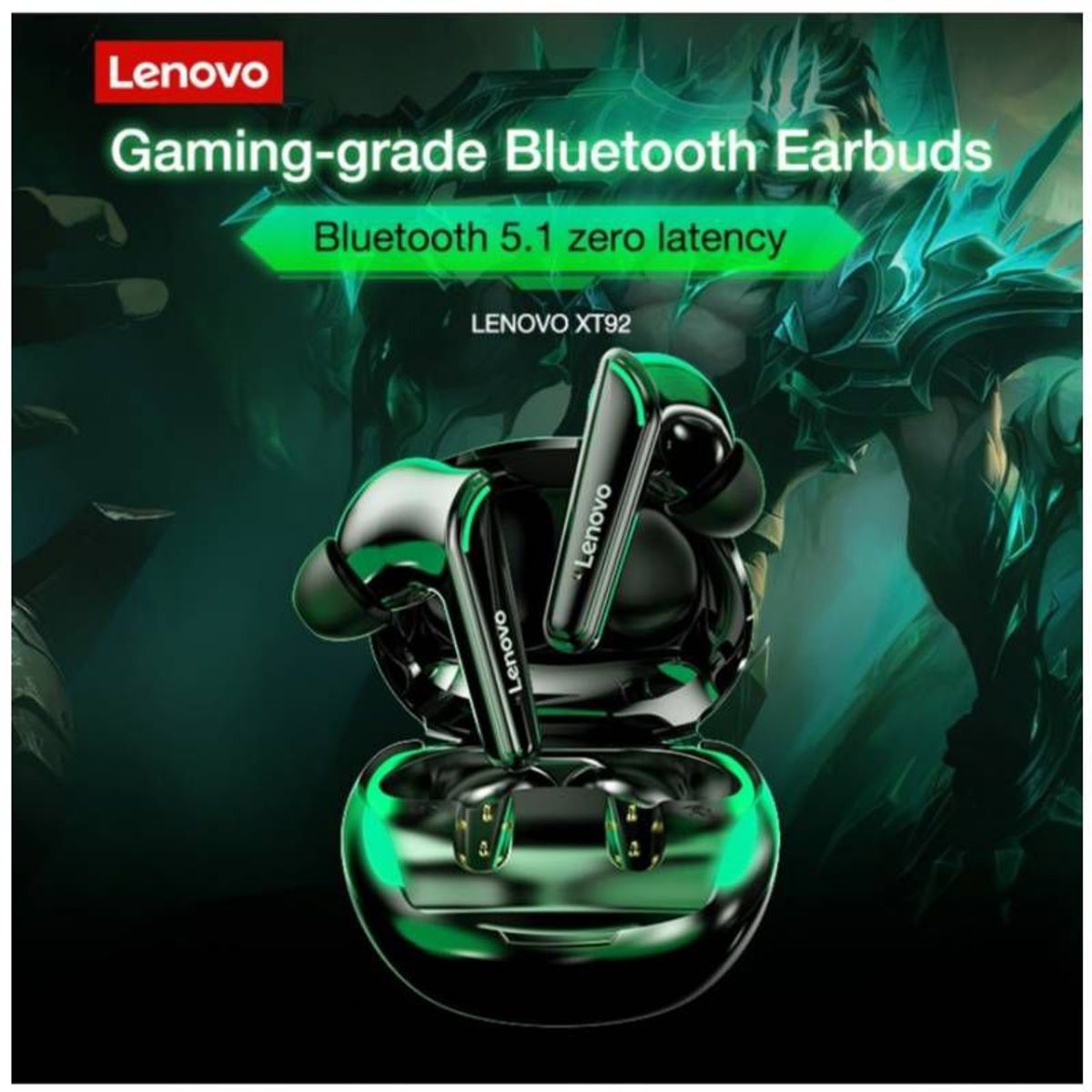 LENOVO - Audifonos Lenovo XT92 de Gaming Tws Bluetooth Negro