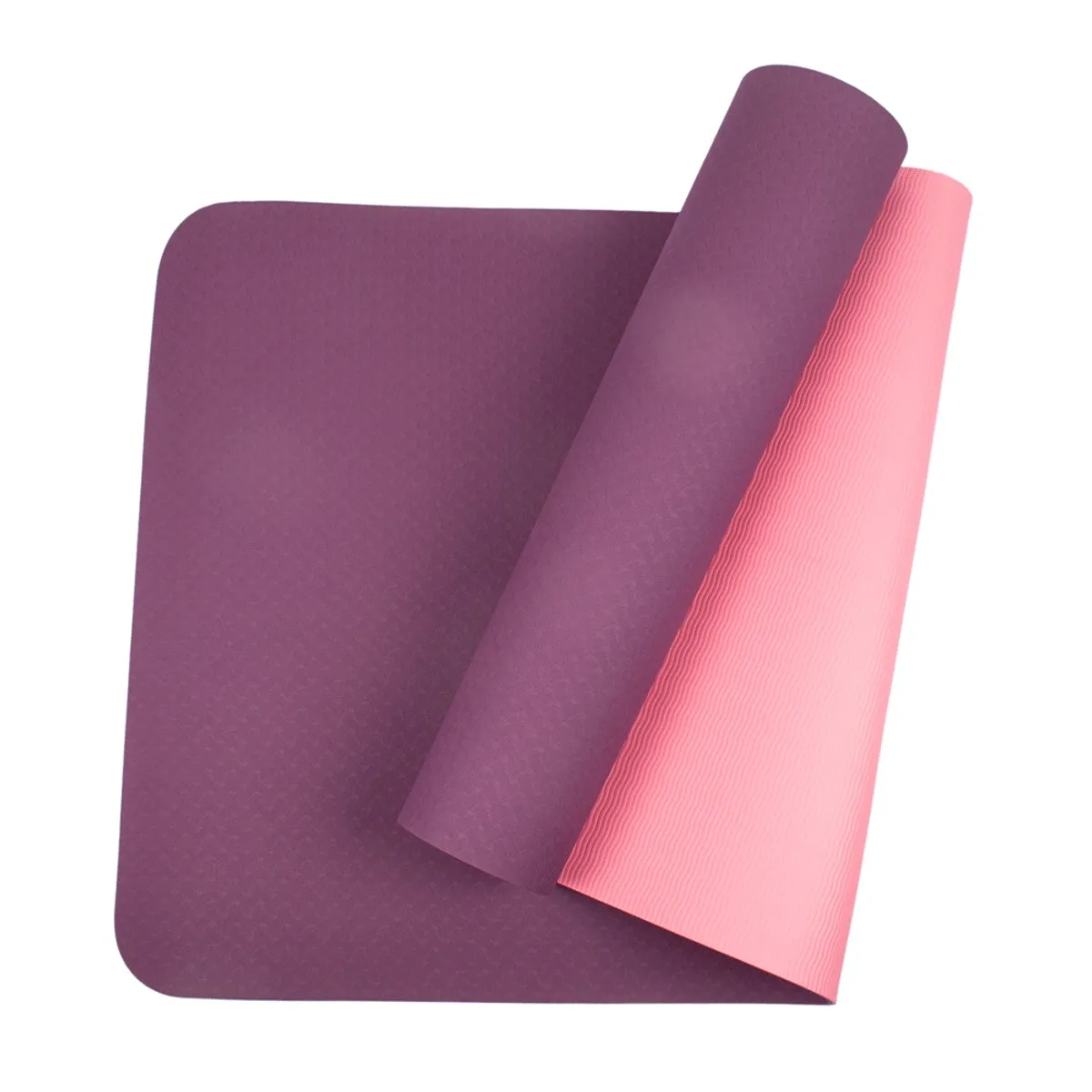 SPORT FITNESS - Mat Yoga Eco Friendly Reversibl + Bolsa transportadora - Morado