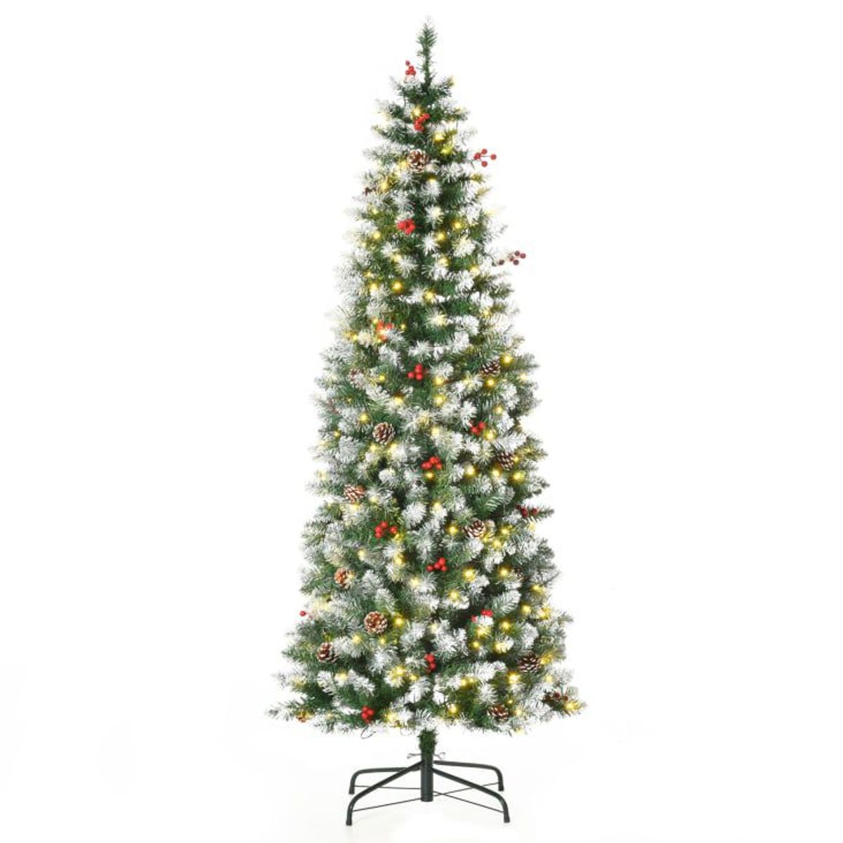 GENERICO - árbol de navidad pino c/ fruta y punta blanca 1 80mm lápiz