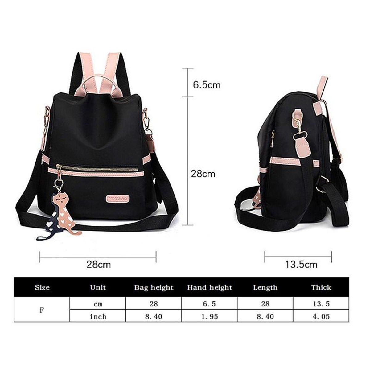 GENERICO - Mochila Antirrobo de Mujer Tipo Cartera Oxford Impermeable