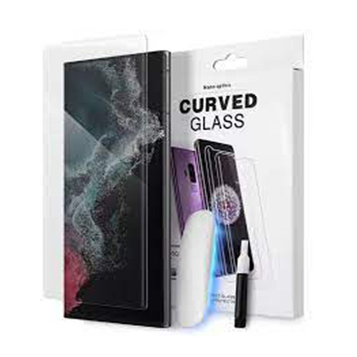 GENERICO - VIDRIO UV PARA SAMSUNG S23 ULTRA MICA PROTECTOR CURVO TRANSPARENTE