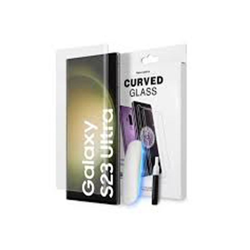 GENERICO - VIDRIO UV PARA SAMSUNG S23 ULTRA MICA PROTECTOR CURVO TRANSPARENTE