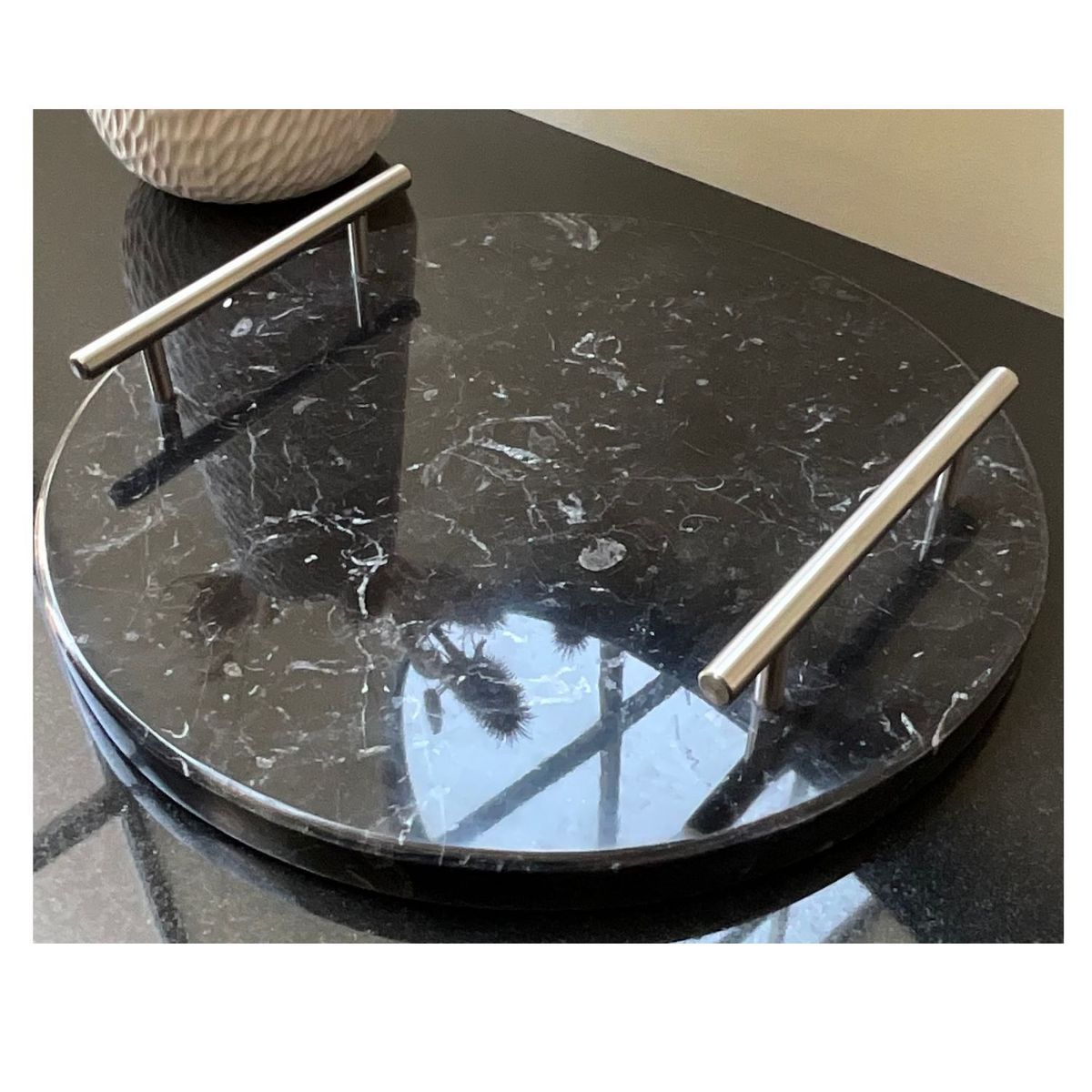 DAS HAUS - Azafate Mármol Marquina - Circular