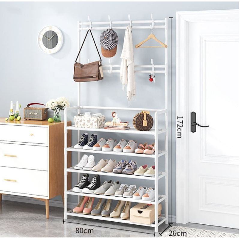 GENERICO - ORGANIZADOR DE CALZADO 5 NIVELES MULTIUSOS BLANCO