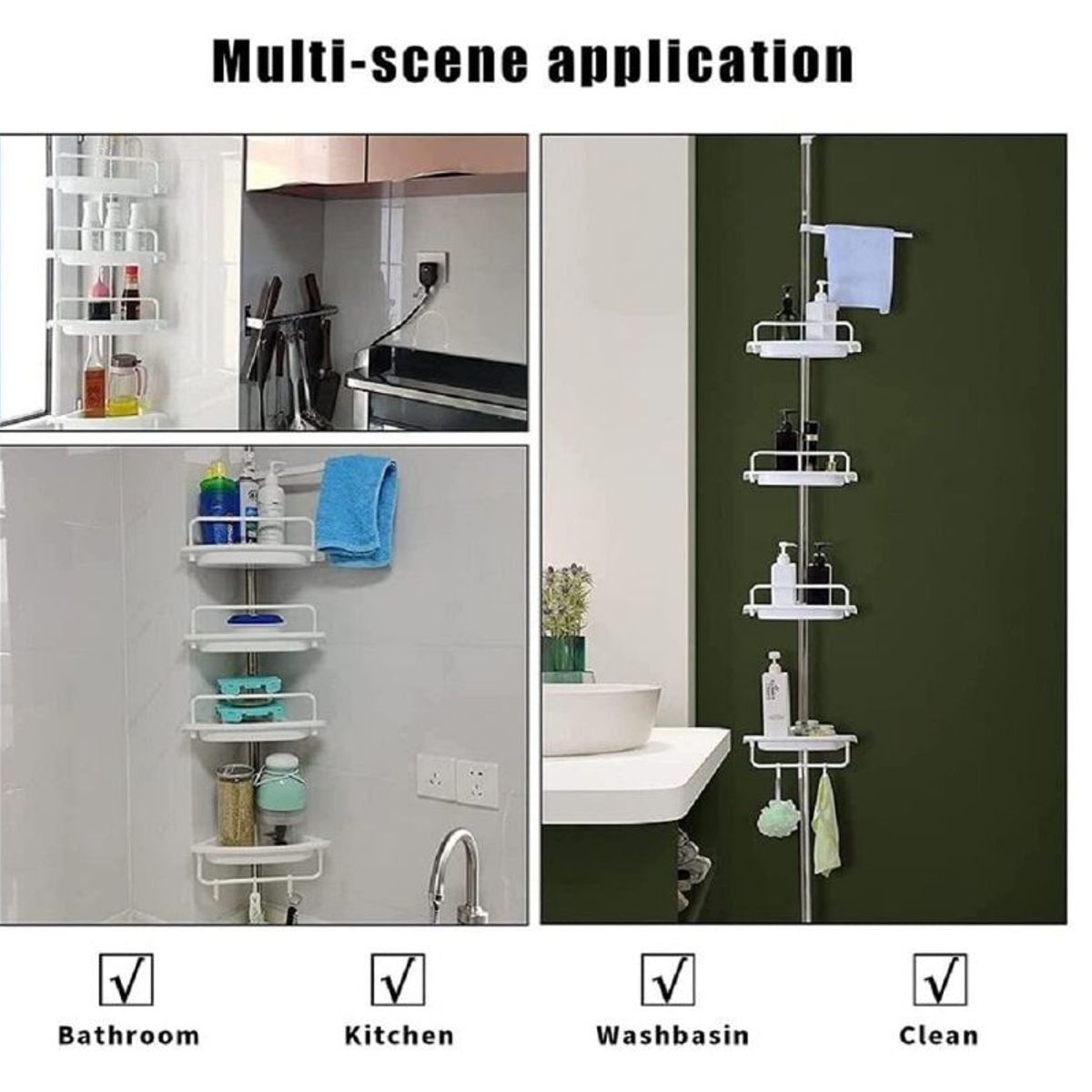 OEM - Organizador Esquinero de ducha de 4 Niveles