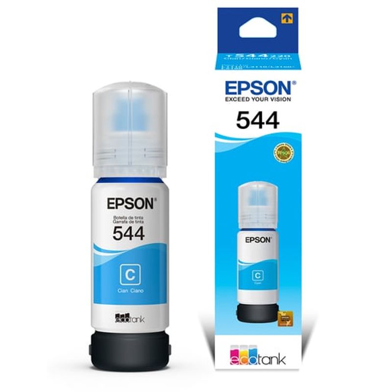 EPSON - Botella de tinta EPSON T544220-AL color Cian L1210 L3110 L3210 L3250 L3260