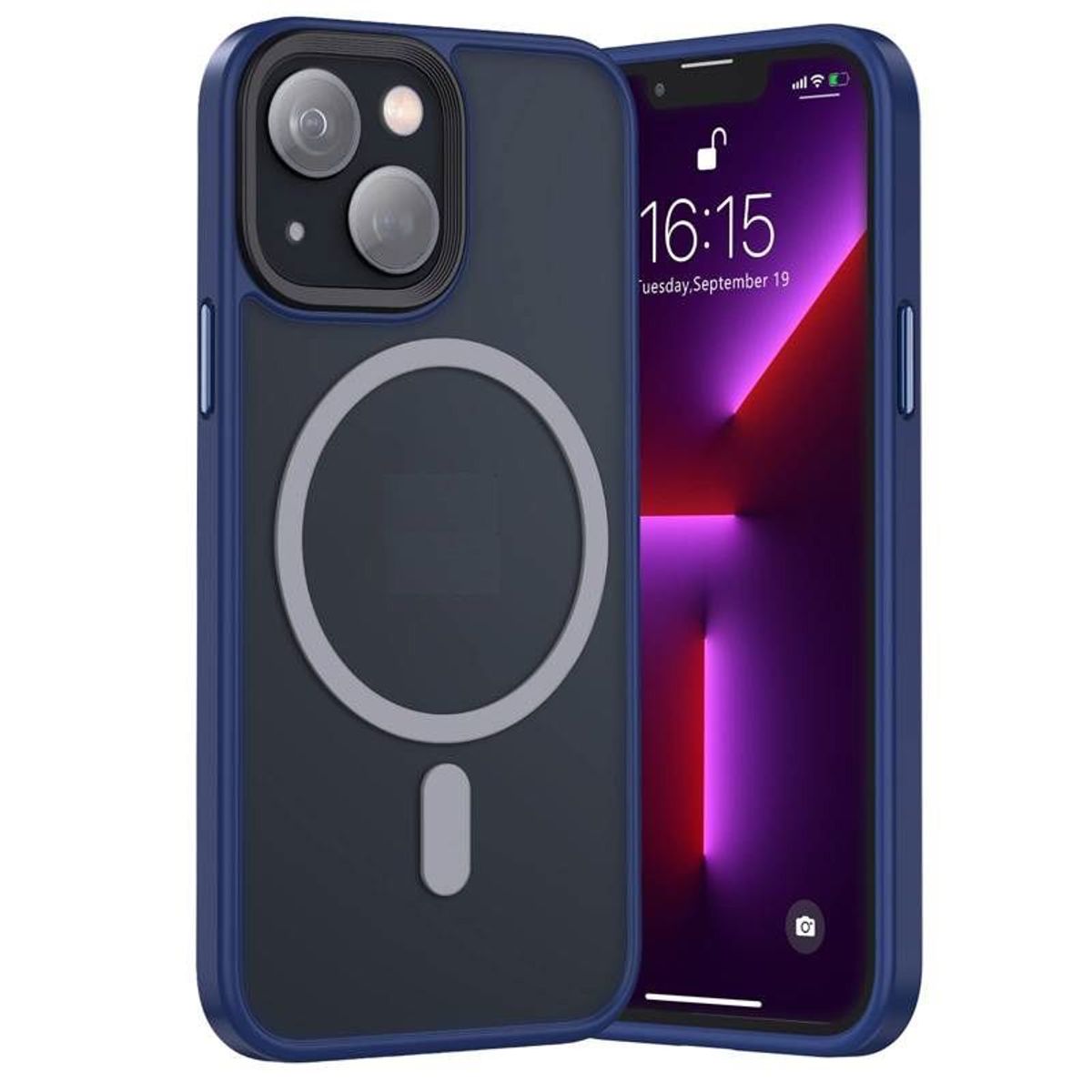 GENERICO - Case o Funda BENKS Magnetic Mate iPhone 14 Plus - Azul