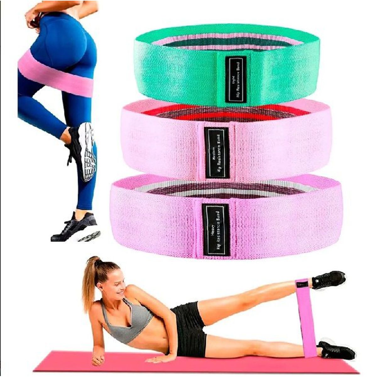 GLUTINO - Bandas Elásticas de Resistencia para Fitness