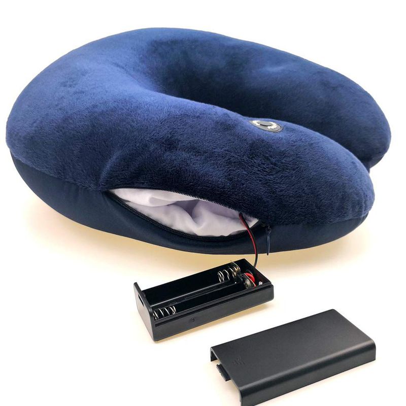 GENERICO - Cojin Lumbar Cuello Masaje Vibrador Viajes Oficina Casa