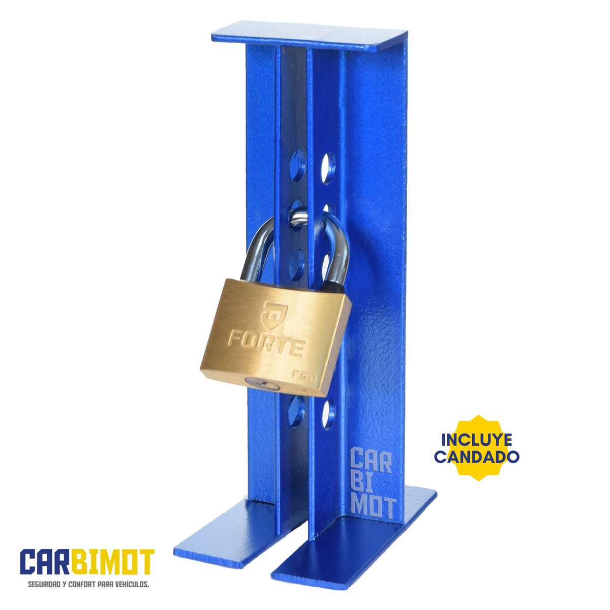 GENERICO - SEGURO BLOQUEO TRABA PEDAL VOLANTE TIMON PARA AUTO VEHICULO