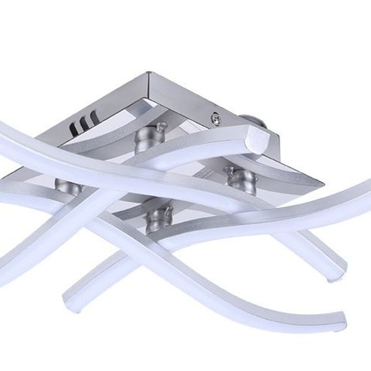 HOME NEAT - lampara techo LED Moderno 4 Luces 18W Plafón Blanco frío