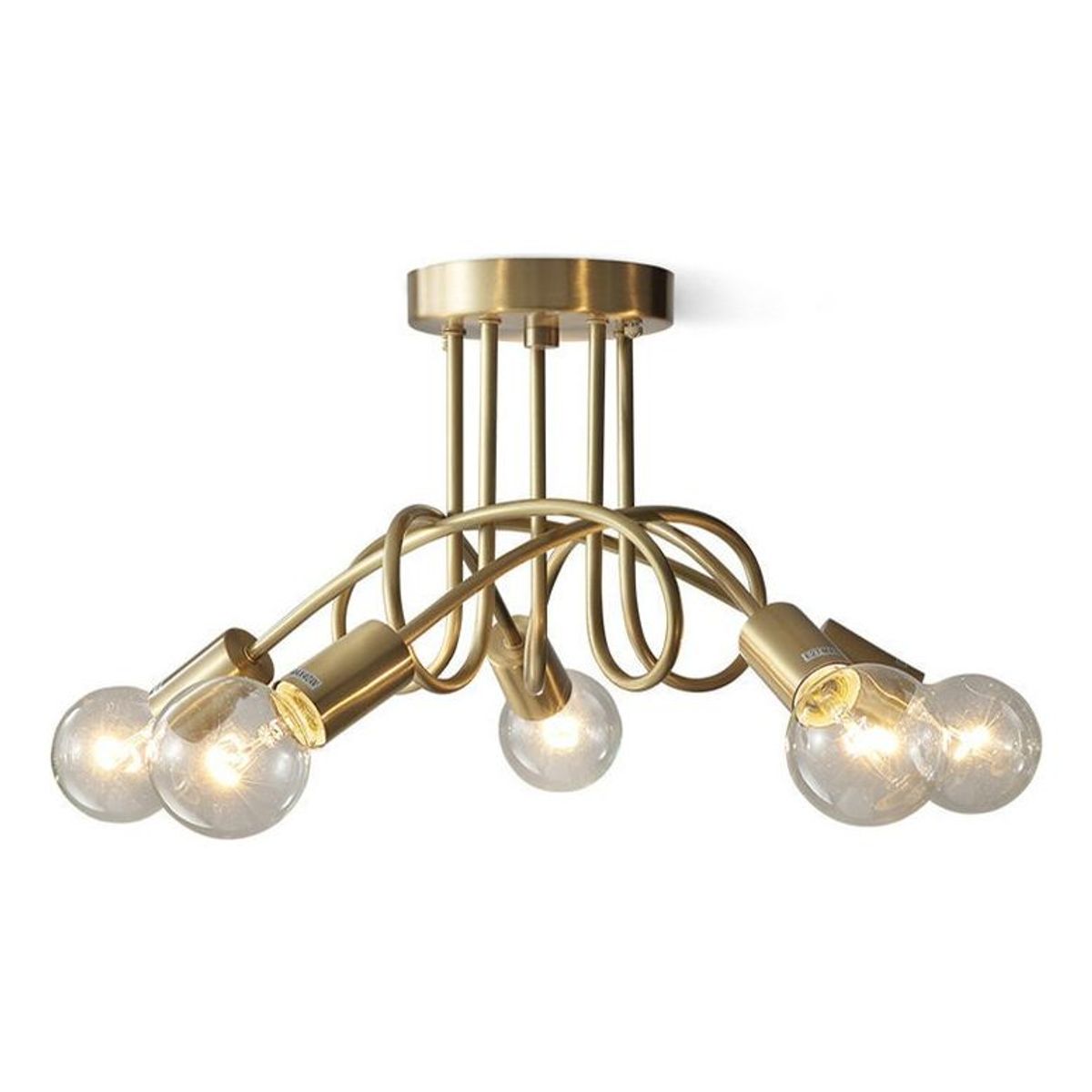 HOME NEAT - Lámpara de Techo 5L E27 Cobre