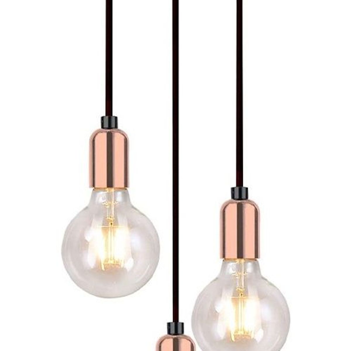 HOME NEAT - Lámpara Colgante Nórdico 3 Luces E27 Rosa