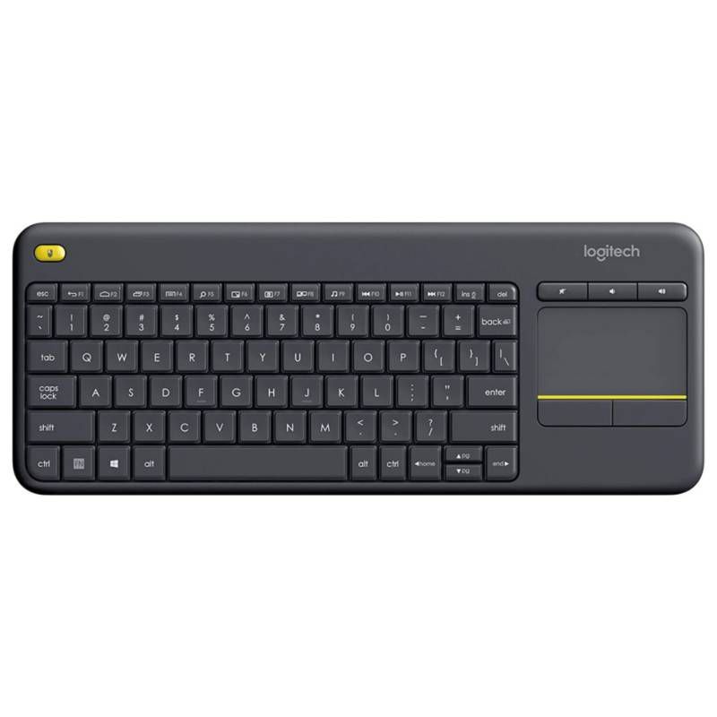 LOGITECH - TECLADO LOGITECH K400 PLUS WIRELESS TOUCH SP BLACK