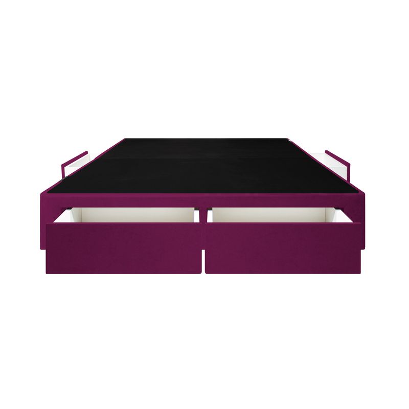 BARAKA HOME - Base De Cama Wels 4 Cajones 2 Plz - Púrpura