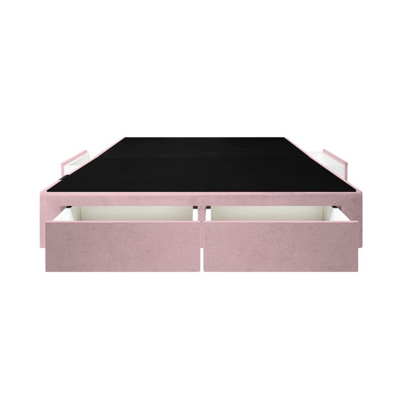 BARAKA HOME - Base De Cama Wels 4 Cajones 2 Plz - Rosa