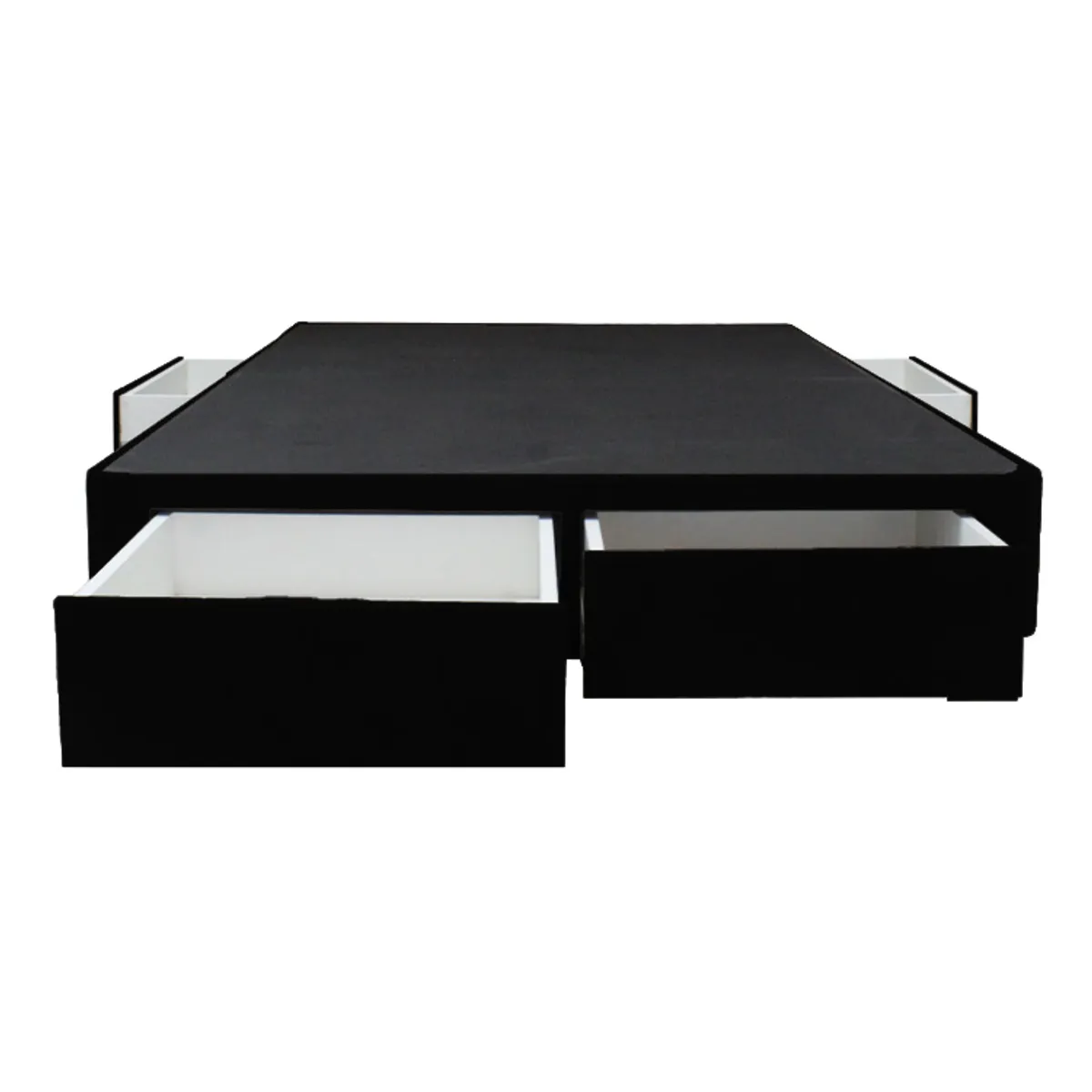 BARAKA HOME - Base De Cama Wels 4 Cajones 2 Plz - Negro