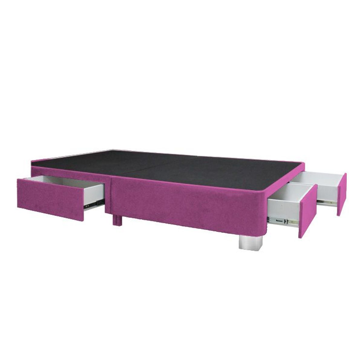 BARAKA HOME - Base De Cama Wels 4 Cajones 2 Plz - Fucsia
