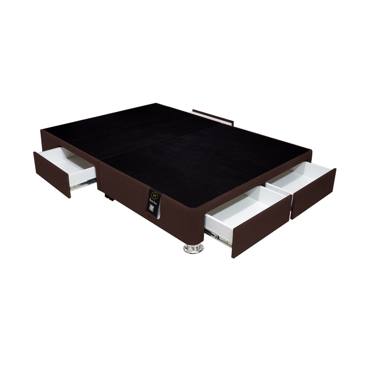 BARAKA HOME - Base De Cama Wels 4 Cajones 2 Plz - Chocolate