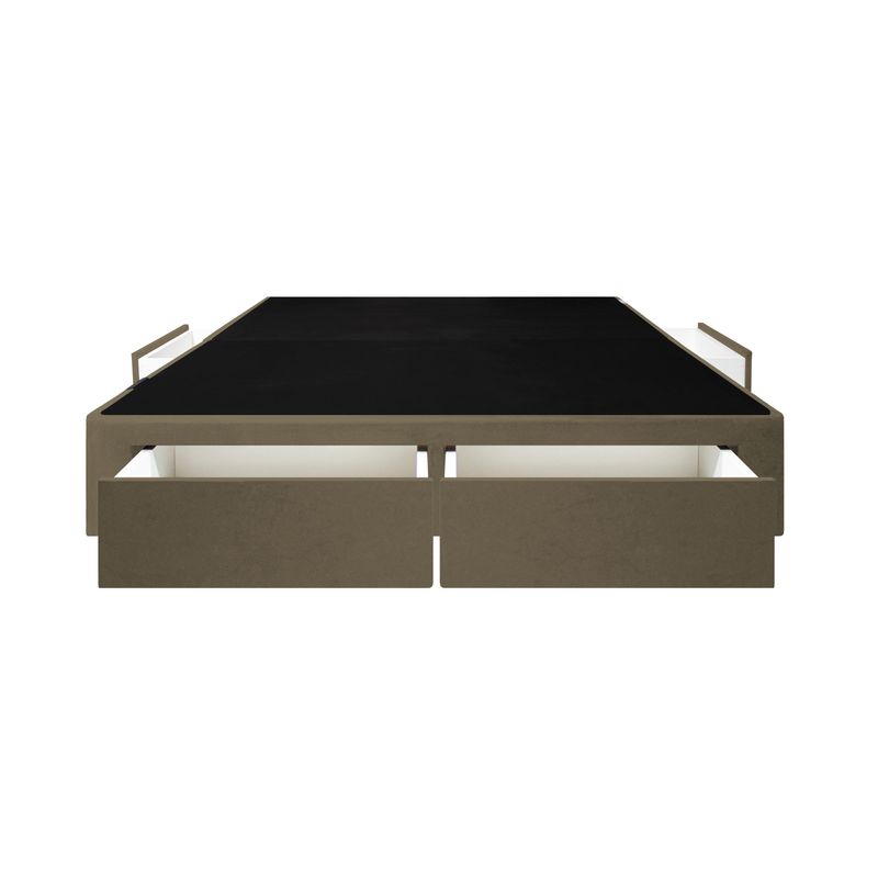BARAKA HOME - Base De Cama Wels 4 Cajones 2 Plz - Beige Oscuro
