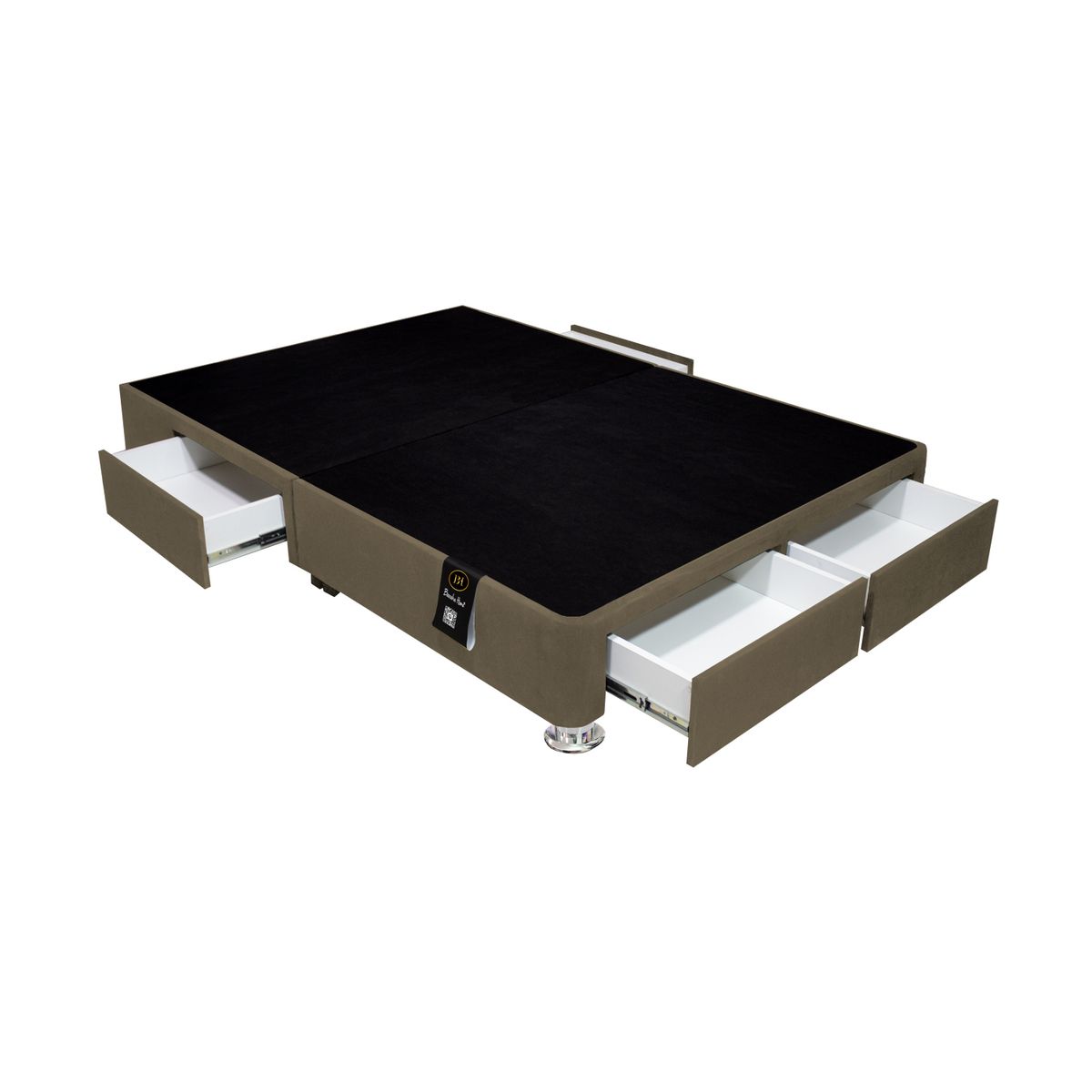BARAKA HOME - Base De Cama Wels 4 Cajones 2 Plz - Beige Oscuro