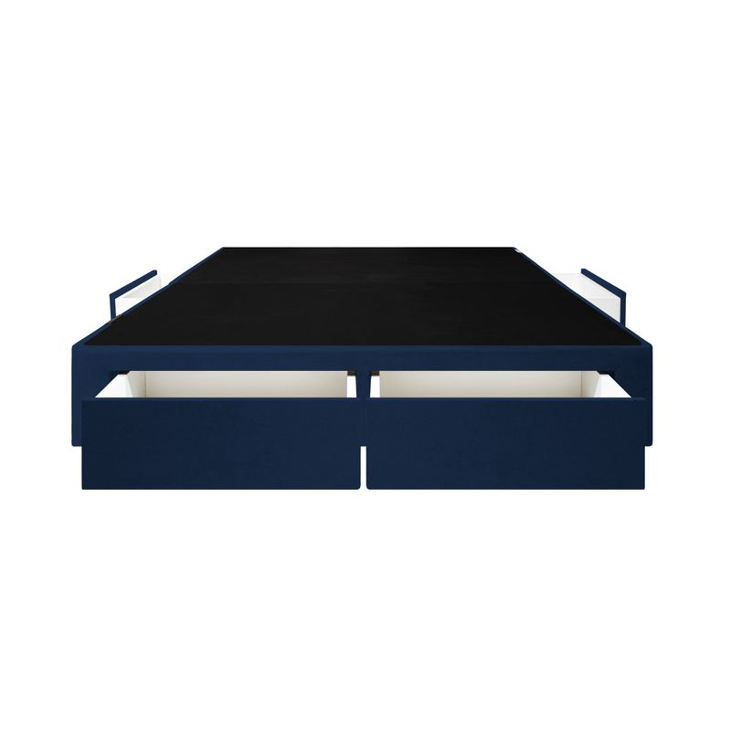 BARAKA HOME - Base De Cama Wels 4 Cajones 2 Plz - Azul Marino