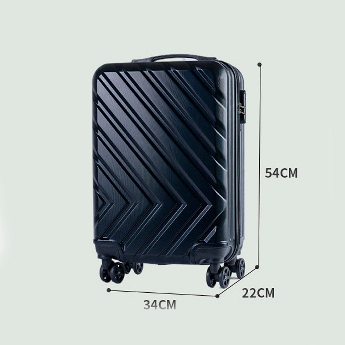 GENERICO - Maleta de Viaje Carry On 10kg con Clave_.