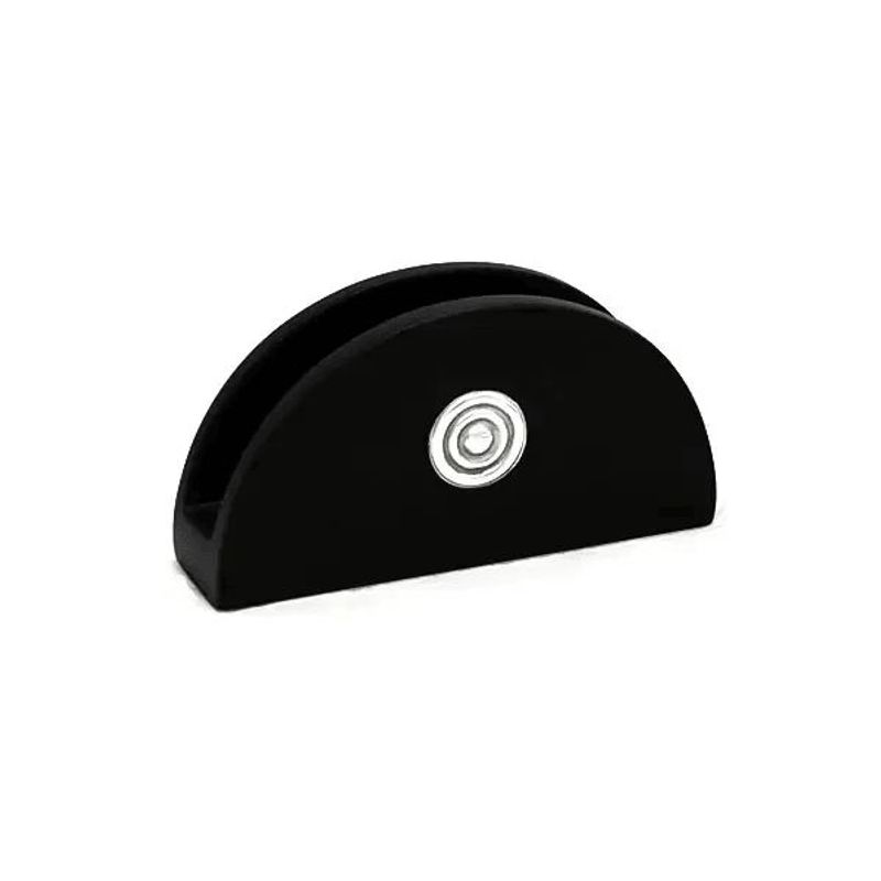 ARGENTARIA - Servilletero con Aplique Espiral - Plata y Madera