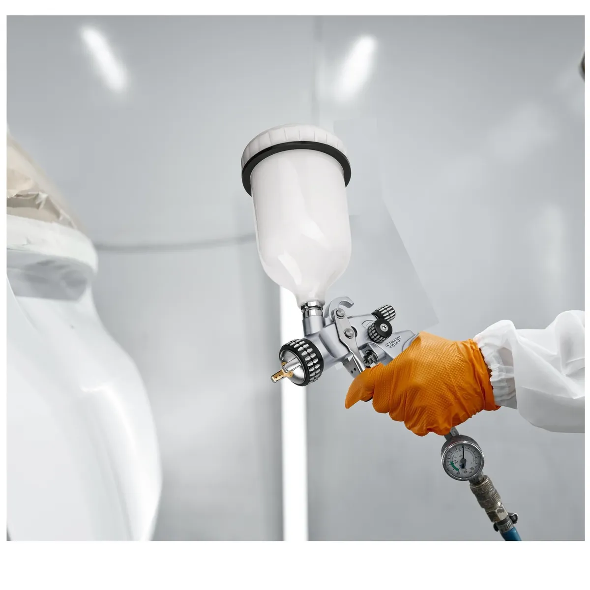 TRUPER - Pistola para pintar uso AUTOMOTRIZ acabado profesional fino acabado