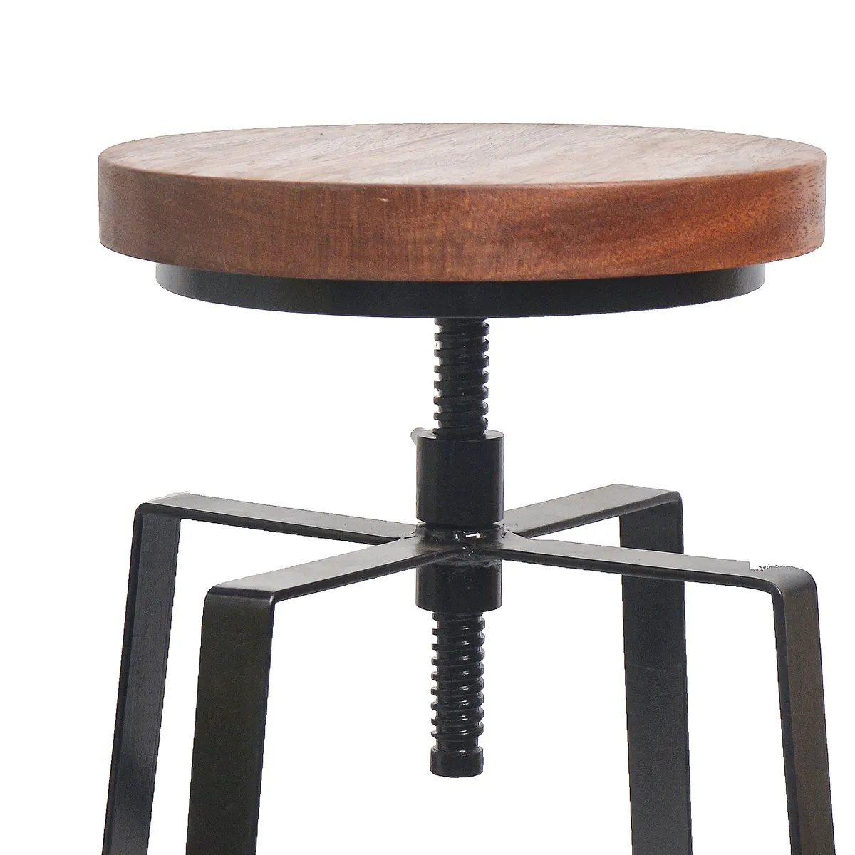 GENERICO - Banco Bar de Metal Regulable Negro