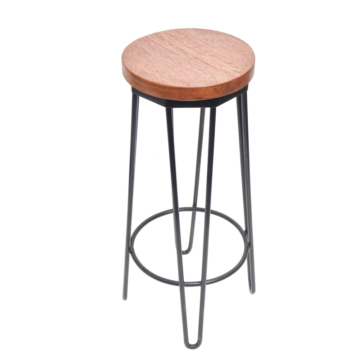 GENERICO - Banco Bar de Metal Fijo Negro