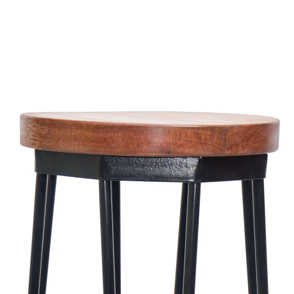 GENERICO - Banco Bar de Metal Fijo Negro