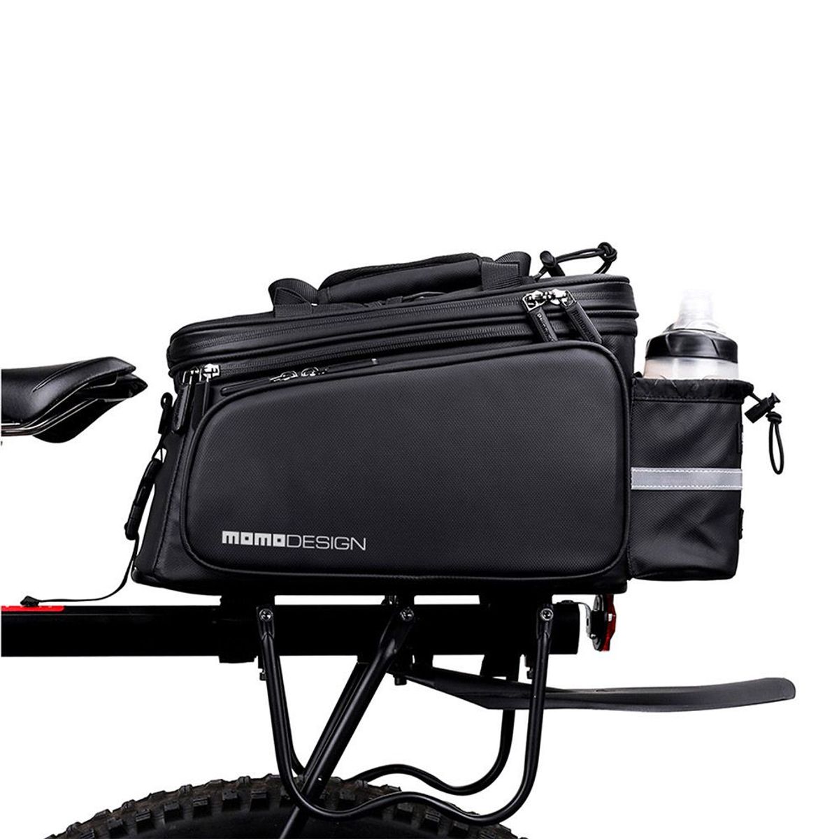 MOMODESIGN - Bolso Impermeable Pro Extra Almacenamiento para Bicicleta