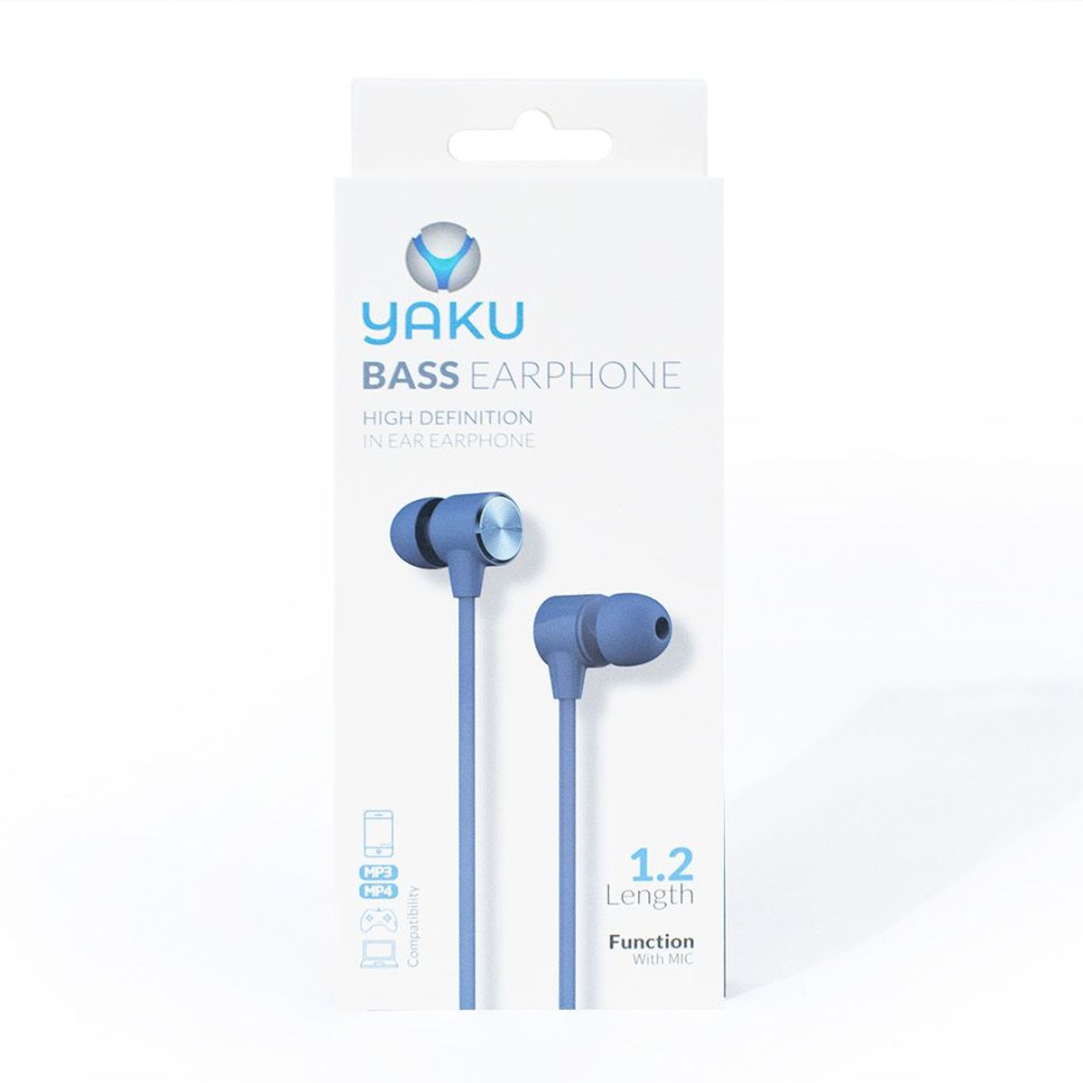 YAKUTECH - Audífonos Stereo con Cable Yaku BASS Azul